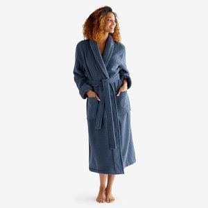 Company Store Women's Long Robe, Indigo, size medium